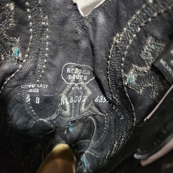 Nocona ladies safari rancher boots white tiger ray foot sz 5 can fit 5 1/2 - Picture 12 of 17